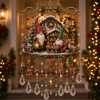🎁Christmas Crystal Wind Chime for Porch & Garden Decor