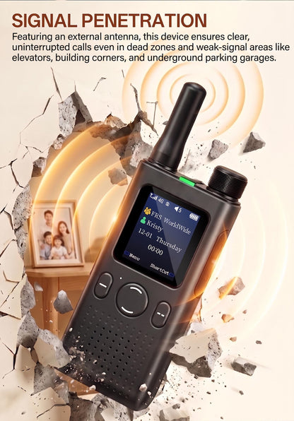 📻 AT1 4G LTE PoC Walkie Talkie by BAOFENG – Lifetime Free No Monthly Fees, 5000-Mile Long Range Two-Way Radio with App Control & Encrypted Group Chat for Family & Outdoor Adventures