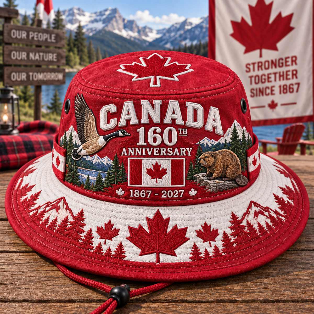 🇨🇦 Last Day Promo: 49% OFF🍁Canada 160th Anniversary Commemorative Boonie Hat