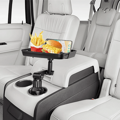 🎉 360° Rotating Car Food Tray & Phone Holder