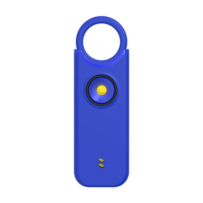 Personal safety alarm forwomen: features a high-decibel siren and strobe light;keychain design; helps protectbelongings and prevent loss.