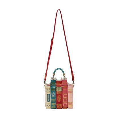 🔥2026 HOT SALE 49% OFF 📚 Vintage Stacked Book Novelty Handbag