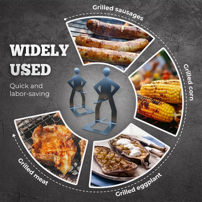 🌭BUY 1 FREE 1🍖Outdoor prankster Stainless Steel BBQ Sausage Holder