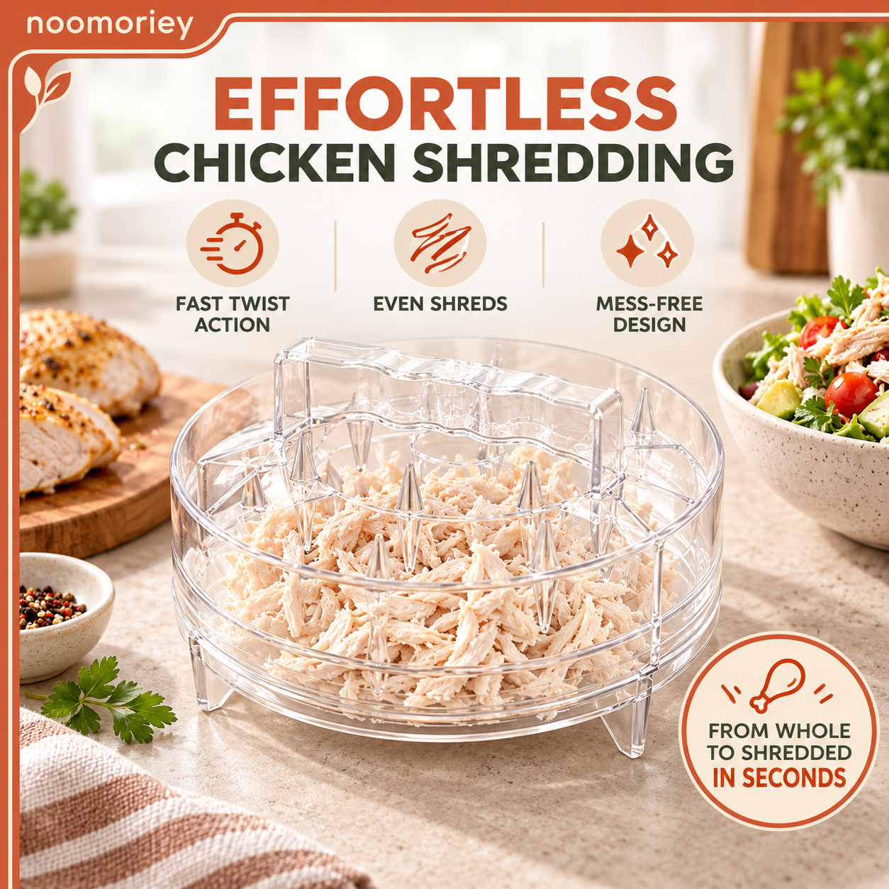 Chicken shredder machine