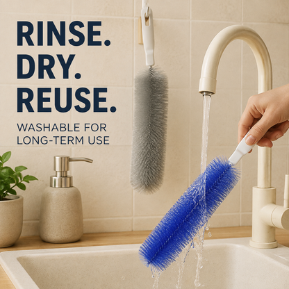💖🎁Flexible Microfiber Fan Duster Brushes – Reusable Cleaning Tools (2/4 Pack)