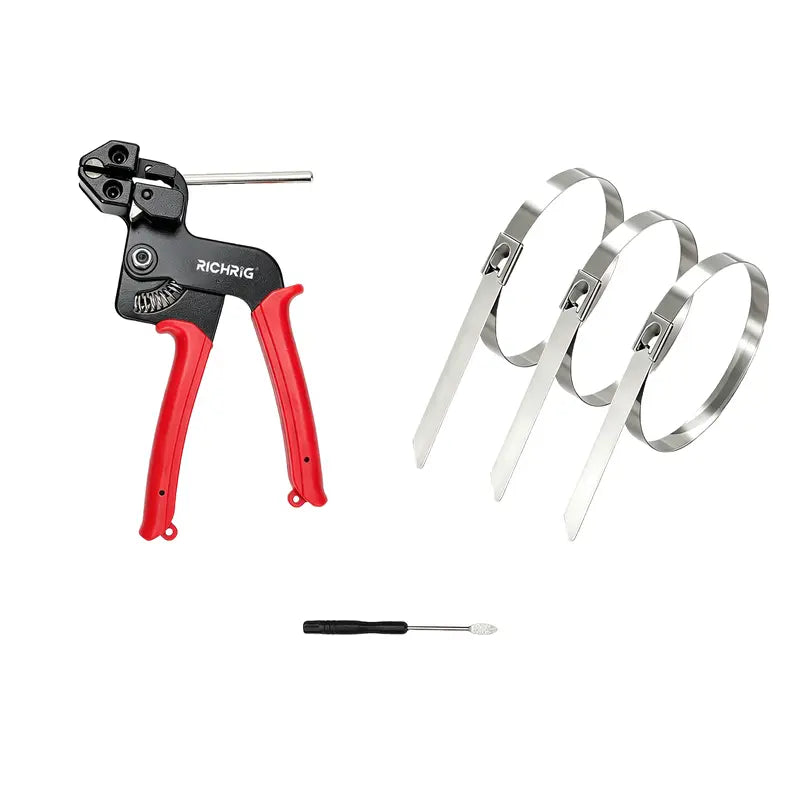 Heavy‑Duty 304 Stainless Steel Cable Tie Tensioning Tool Set