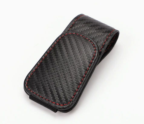🚗 Magnetic Sun Visor Organizer – Leather Sunglasses, Card & Ticket Holder