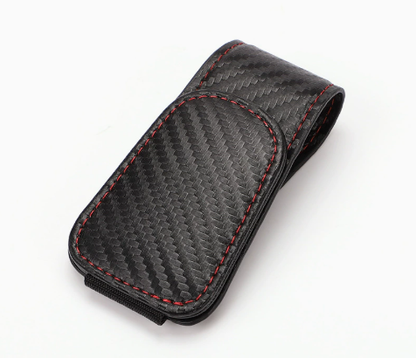 🚗 Magnetic Sun Visor Organizer – Leather Sunglasses, Card & Ticket Holder