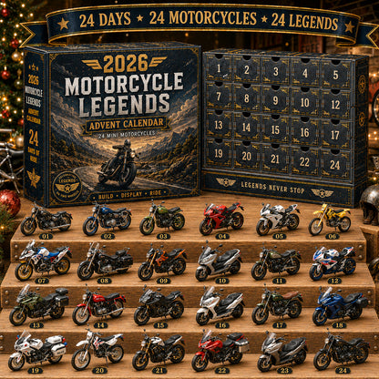 🎁 2026 Motorcycle Legends Advent Calendar | 24‑Day Mini Motorcycle Model Collection