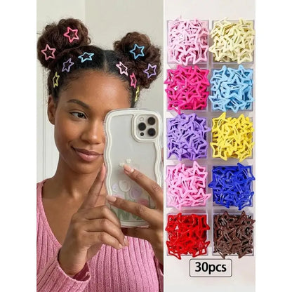 Color random Colorful Dopamine Hair Accessory Set