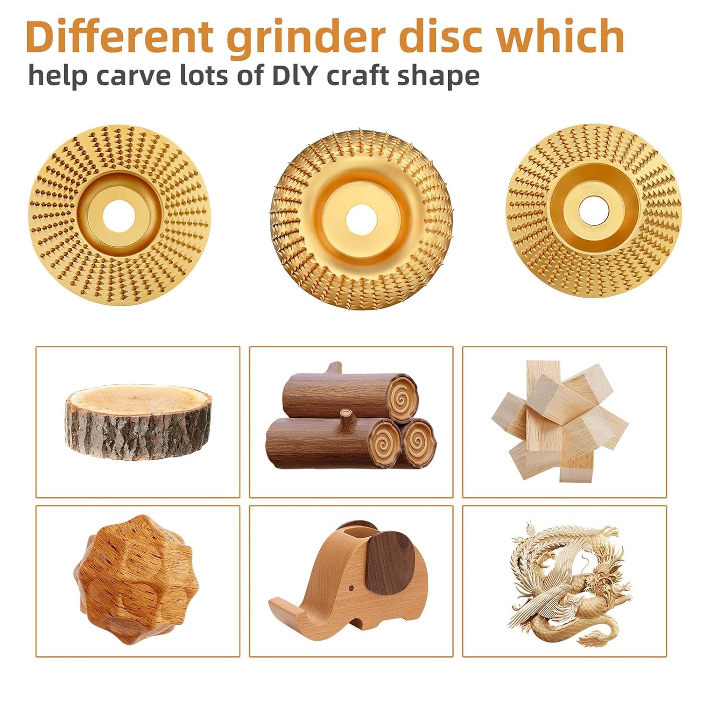 🪵Heavy-Duty Wood Carving Disc Set (3PCS)
