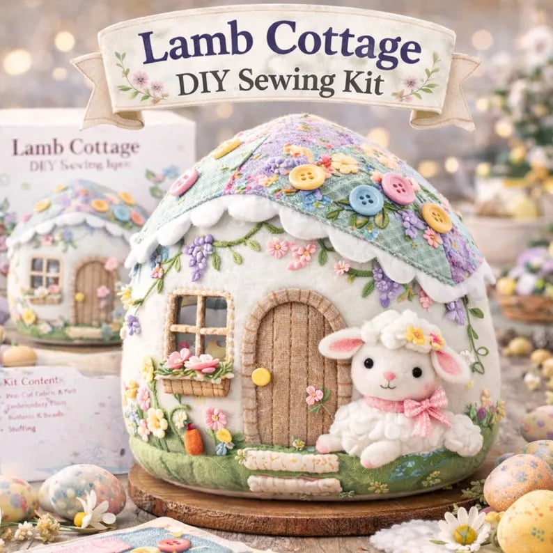 🔥DIY Easter Egg Cottage Sewing Craft Kit