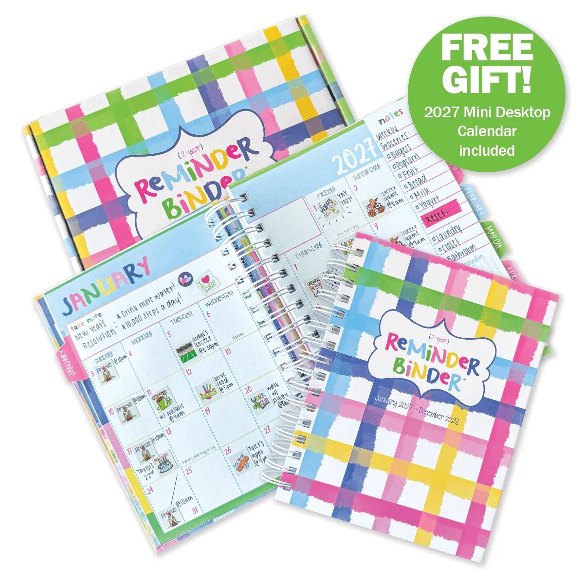 📅✨ 2027–2028 Reminder Binder® – 24-Month All-in-One Life Planner