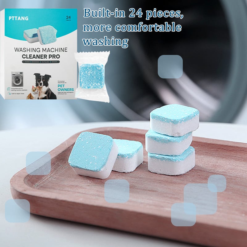 🔥Buy 2 Free Shipping🔥24 PCS Eco-Friendly Washing Machine Cleaner Fights Pet Odors & Hair Build-Up for Fresh Clean Machines