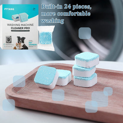 🔥Buy 2 Free Shipping🔥24 PCS Eco-Friendly Washing Machine Cleaner Fights Pet Odors & Hair Build-Up for Fresh Clean Machines