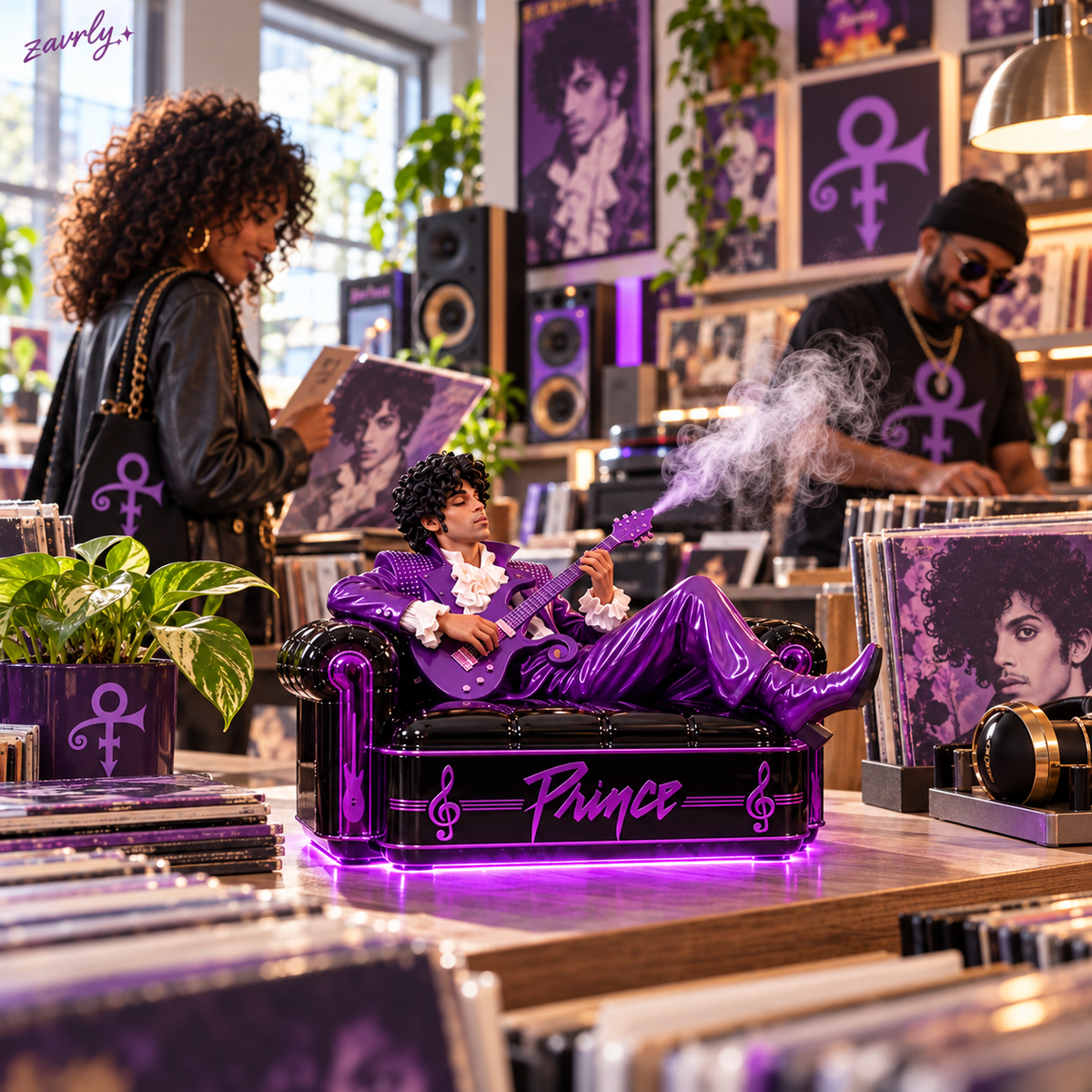 💜🎸 Prince Mist – Music-Inspired Guitar Diffuser & Collectible Decor