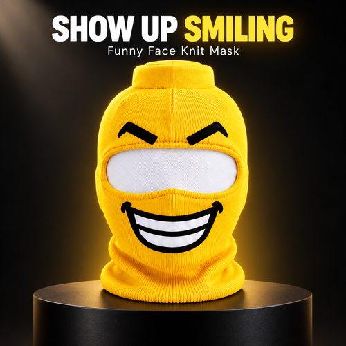 Funny Face Knit Mask – hero