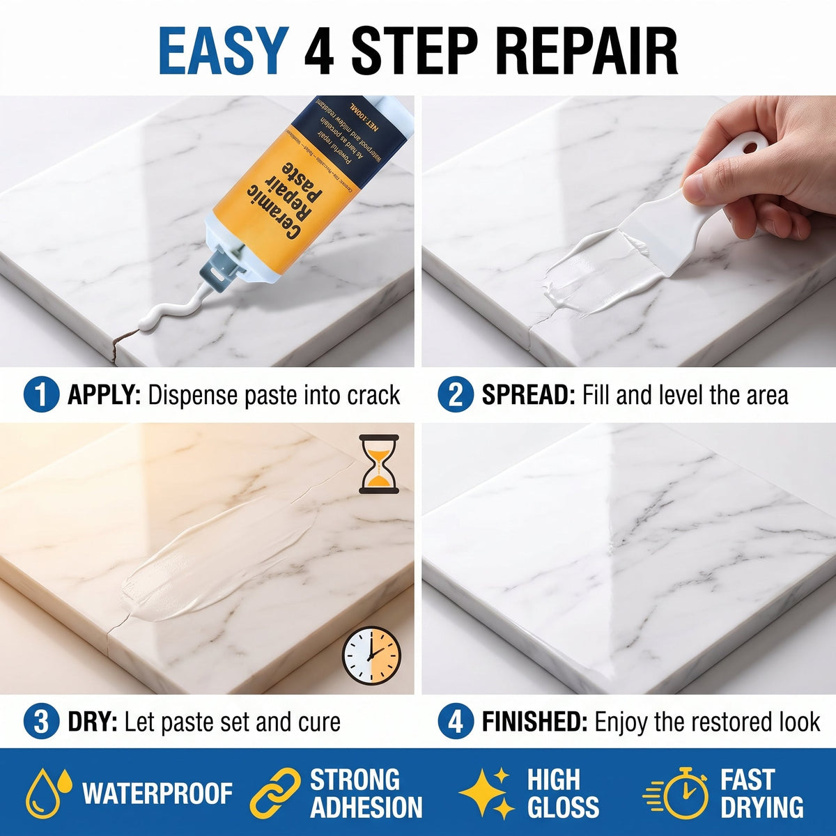 🏠🛠Twin-Tube Ceramic Tile Repair Paste💕