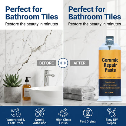 🏠🛠Twin-Tube Ceramic Tile Repair Paste💕