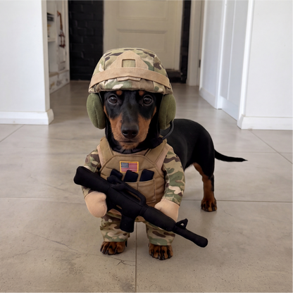 🔥 50% OFF🪖Pet Tactical Soldier Uniform – Military Style Dog Costume