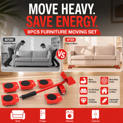 🛋️ Now at half price! 🔄 The ultimate furniture-moving tool—features 360° rotation and a load capacity of up to 800 lbs. 🏠