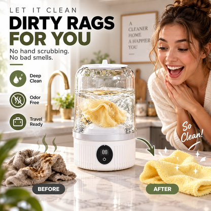 🧺 Mini Portable Cordless Washing Machine - Rechargeable Underwear & Sock Washer ⚡