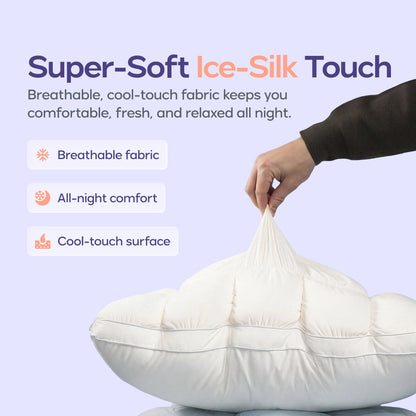 🥐 Mellow Puff™ Bread Loaf Pillow – Ultra Plush Cooling Comfort