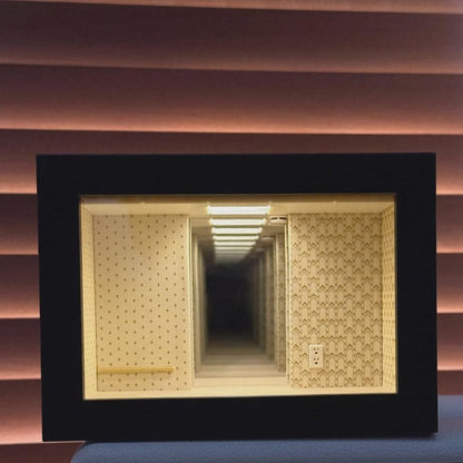 Backrooms Dreamcore Liminal Space Illuminated Mirror Figurine Night Light
