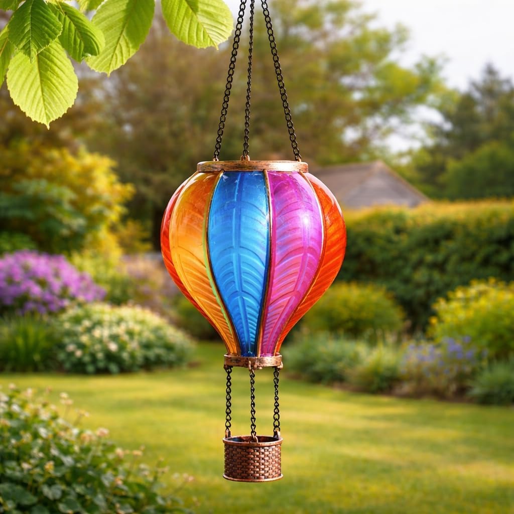 🎁 Free Shipping 🔥Solar Cool Flame XL Hanging Rainbow Balloon Lantern
