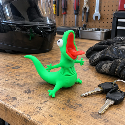 🦎🏍Wobbly Riding Buddy – Car & Motorcycle Decor