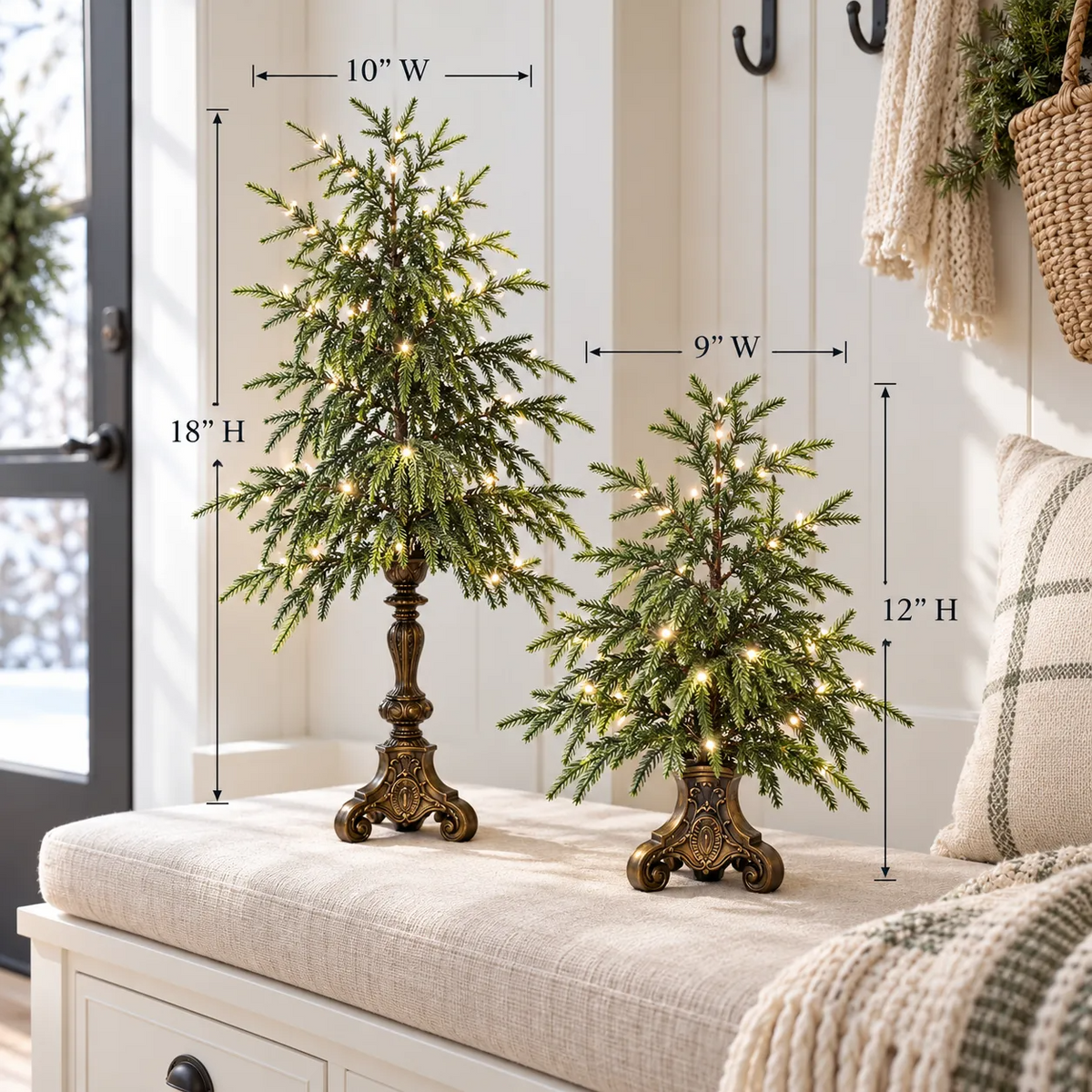 🎄Hot Sale 50%Off🔥Vintage Lighted Norfolk Pine Trees