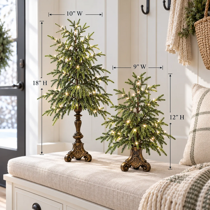 🎄Hot Sale 50%Off🔥Vintage Lighted Norfolk Pine Trees