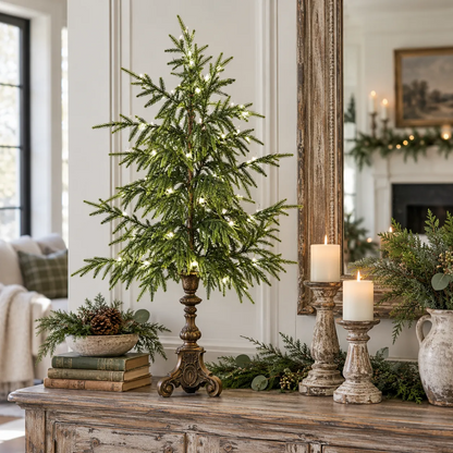 🎄Hot Sale 50%Off🔥Vintage Lighted Norfolk Pine Trees