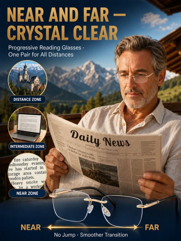 👓 Ultra-Light Auto-Focus Glasses – See Near & Far (Regain Your Youthful Vision)