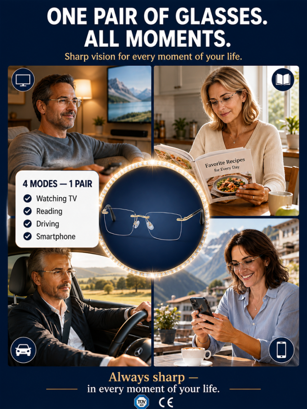 👓 Ultra-Light Auto-Focus Glasses – See Near & Far (Regain Your Youthful Vision)
