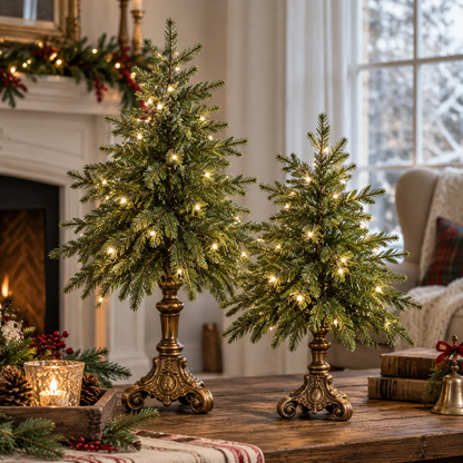 🎄Hot Sale 50%Off🔥Vintage Lighted Norfolk Pine Trees