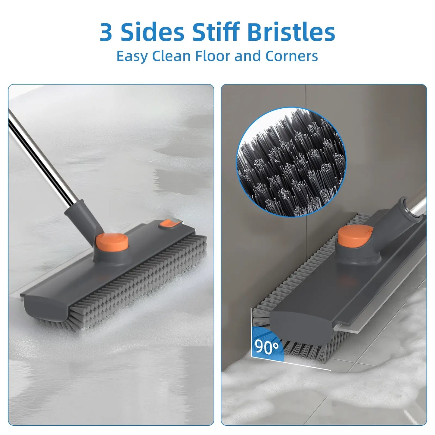 🧼 Heavy-Duty Floor Scrub Brush – Powerful Deep Cleaning for Stubborn Dirt, Tile & Grout