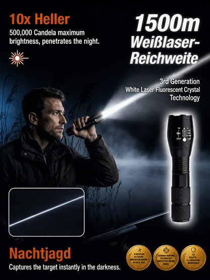 🔥Last Day Of The Sale🔥-🔦'Tongtianpao' High-Brightness Zoomable White Laser Flashlight