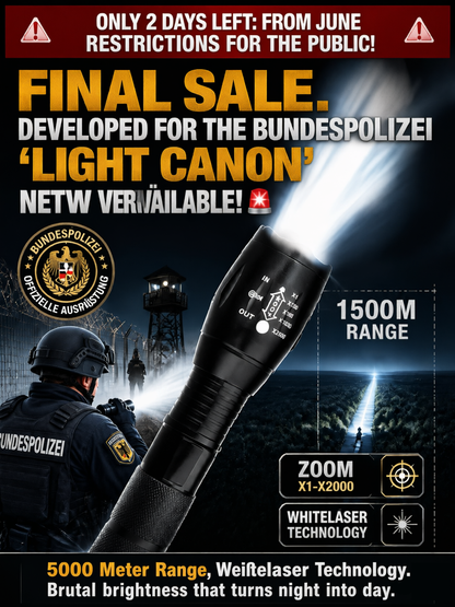 🔥Last Day Of The Sale🔥-🔦'Tongtianpao' High-Brightness Zoomable White Laser Flashlight