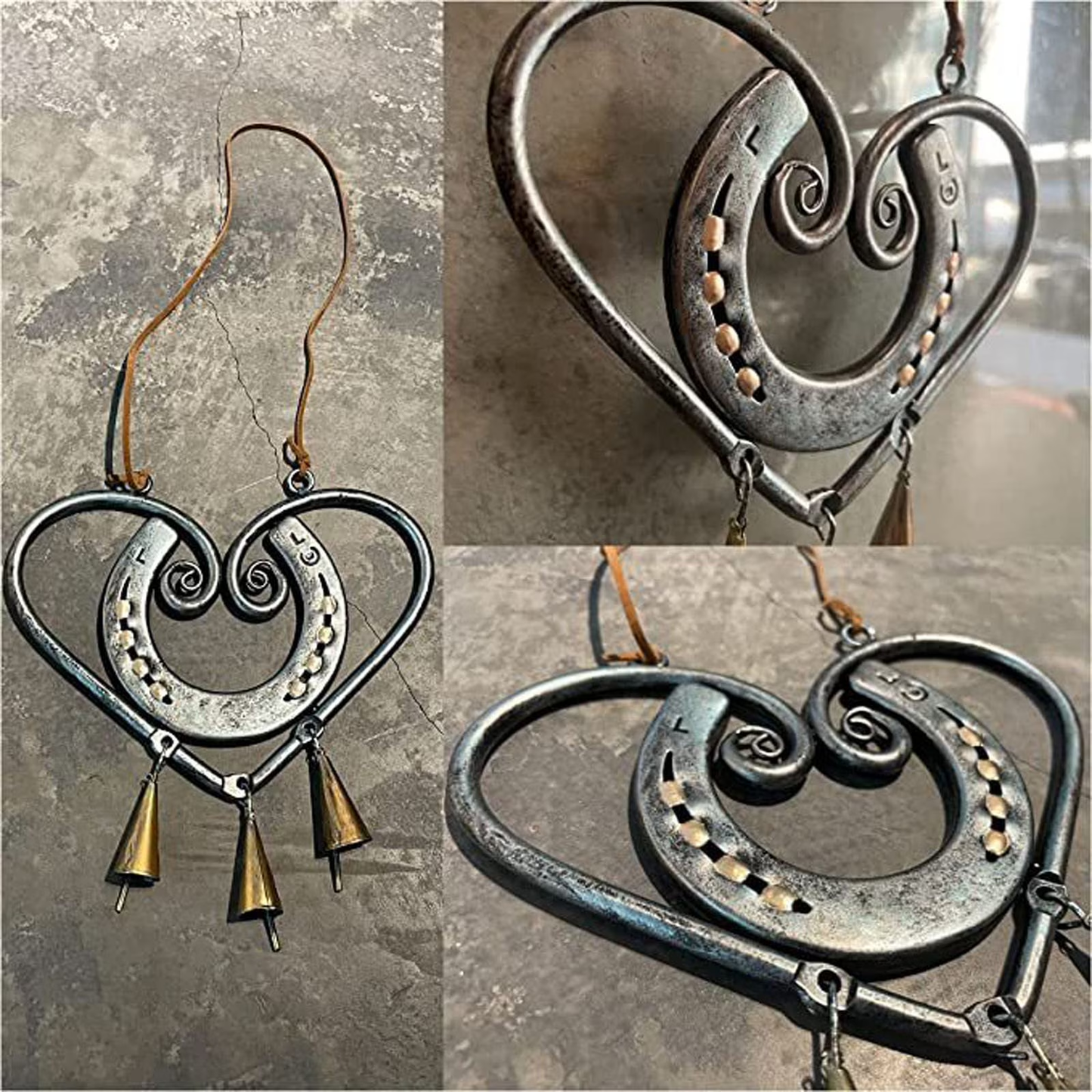 🎁Last Day 49% OFF - 100% Handmade | The Horseshoe Heart Wind Chime❤