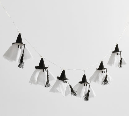Lit Witch Ghost String Lights