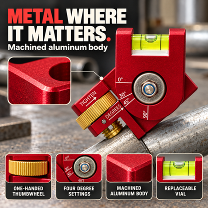4-in-1 magnetic conduit level - build
