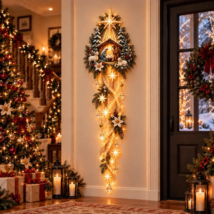 ✝️Sacred Glow – Jesus, Angel & Nativity Lighted Wall Décor