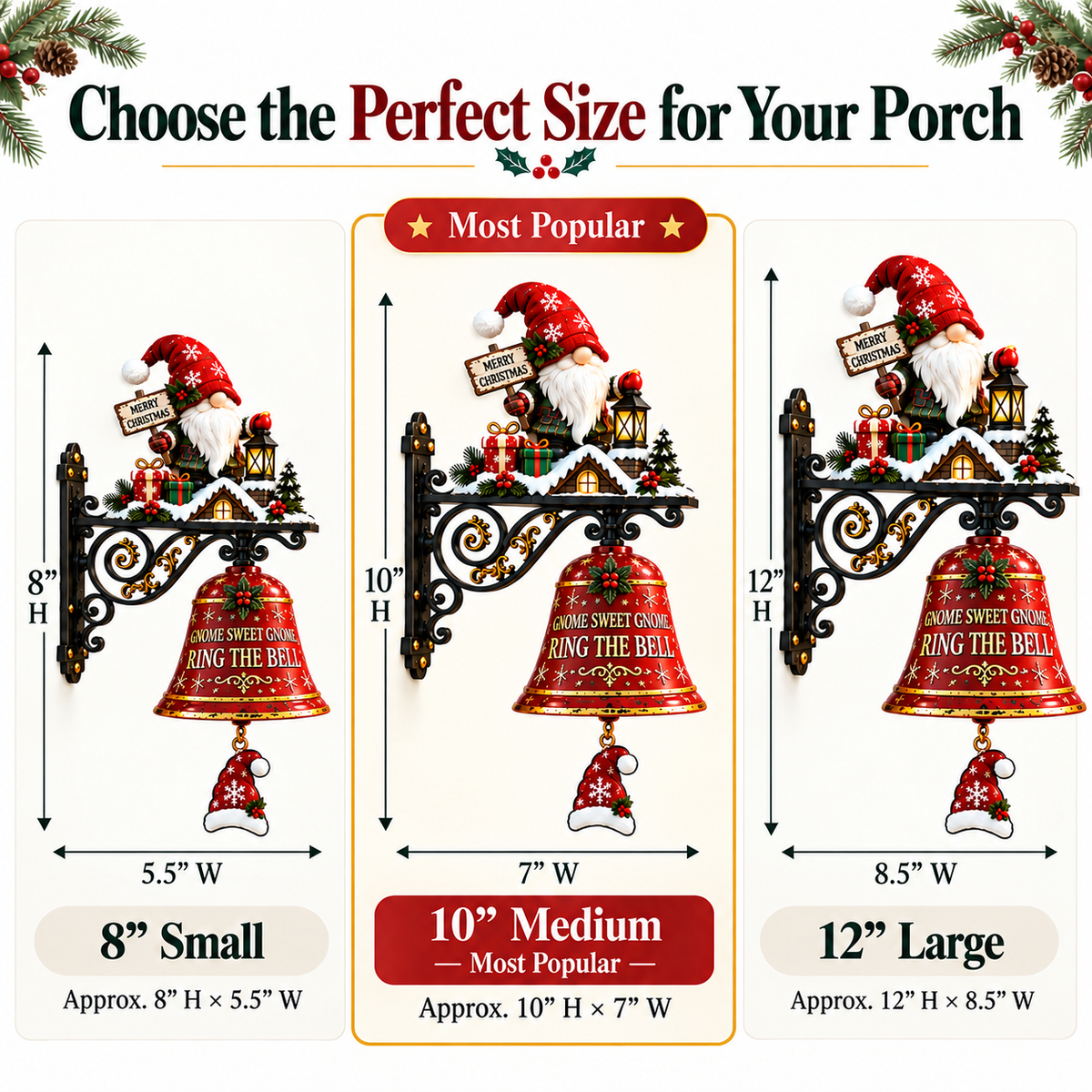 🔥 LAST DAY 50% OFF 🎅Gnome Sweet Gnome Christmas Door Bell