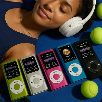 Portable MP3 Player – Compact Digital Music Player with LCD Screen & TF Card Support