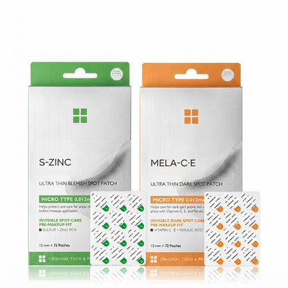 ✨Acne & Dark Spot Patch Duo – S-ZINC + Vitamin C, 72-Patch Twin Pack