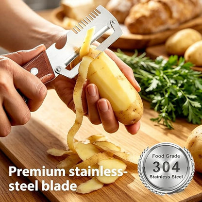 🪵Meat Shredder Claw Tool – BBQ Chicken Puller & Multi-Function Kitchen Shredder with Wooden Handle