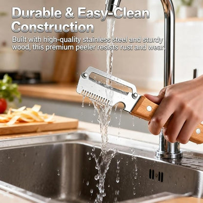 🪵Meat Shredder Claw Tool – BBQ Chicken Puller & Multi-Function Kitchen Shredder with Wooden Handle