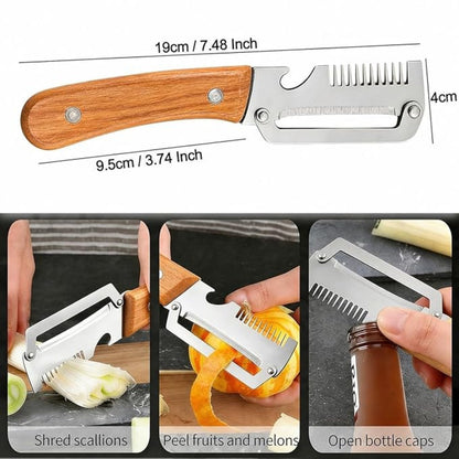 🪵Meat Shredder Claw Tool – BBQ Chicken Puller & Multi-Function Kitchen Shredder with Wooden Handle