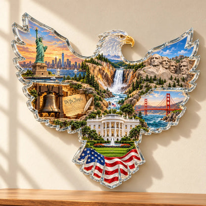 🦅🇺🇸 American Heritage™ Lighted Eagle Wall Art ✨